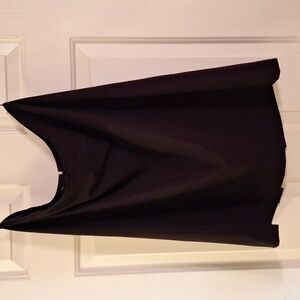 Sz. 14 Black Skirt with Back Slit and Zipper